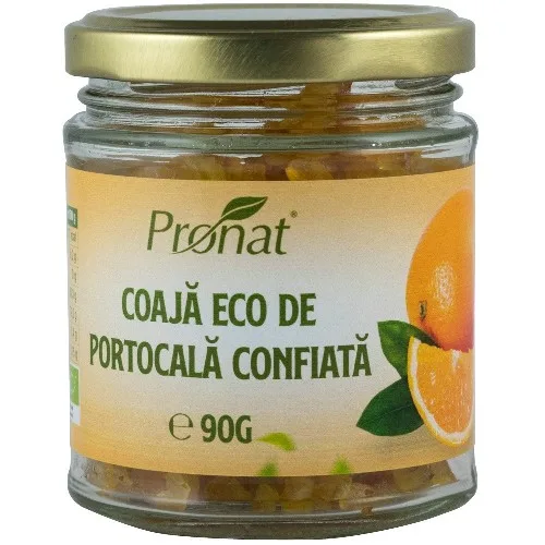 Coaja Portocala Confiata Eco, 90g,  Pronat
