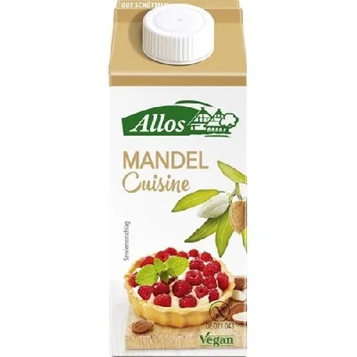 Crema de Migdale Lichida pentru Gatit Fara Gluten Eco 200ml Allo