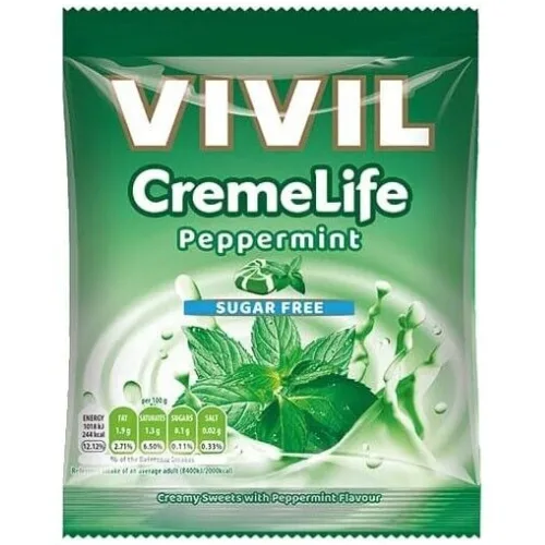 Vivil Creme Life Menta Fara Zahar 60gr Vivil