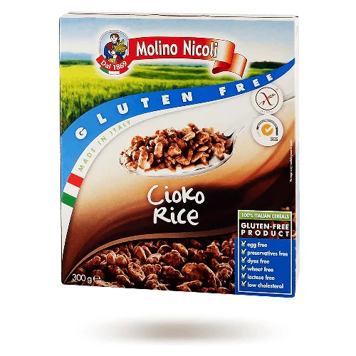 Fulgi de Orez cu Ciocolata Fara Gluten 300gr Nicoli