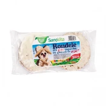 Rondele Glazurate Iaurt 75gr Sanovita