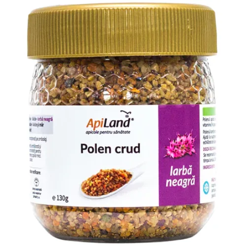 Polen Crud Iarba Neagra 130g Apiland