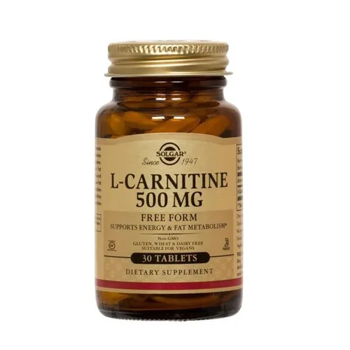 L-Carnitina, 500mg, 30cps, Solgar