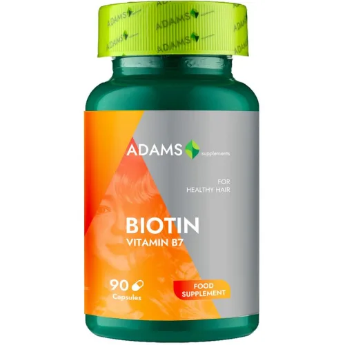 Biotina (Vitamina B7), 90cps, Adams Supplements