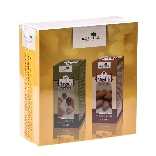 Set Ulei Argan 100ml + Ulei Migdale 100ml Transvital