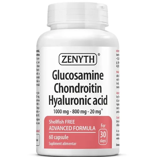 Glucosamine Chondroitin Hyaluronic Acid 60cps Zenyth