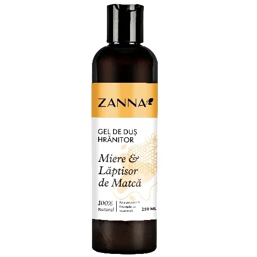 Gel de dus Hranitor cu Miere & Laptisor de Matca, 250ml, Zanna