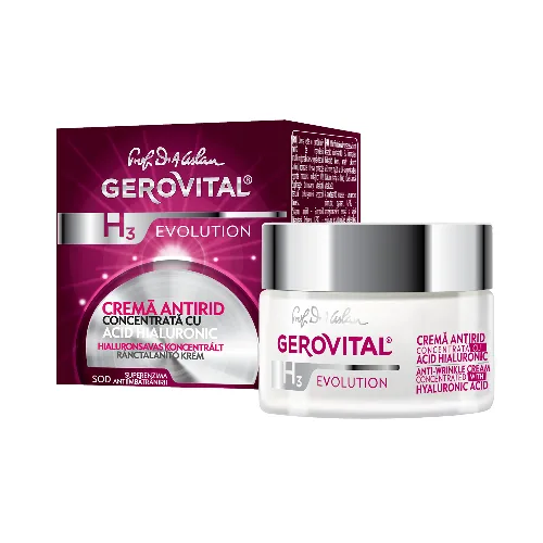 Crema Antirid Cu Acid Hialuronic Gerovital H3