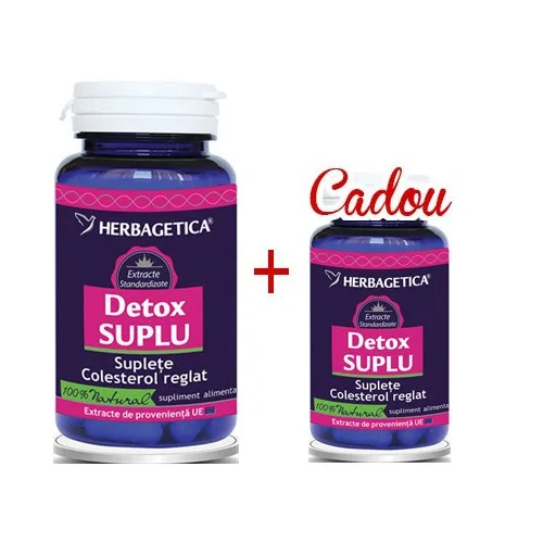 Pachet Detox Suplu 60+10cps Herbagetica