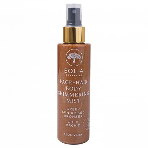 Spray pentru par, corp si fata cu sclipici, Gold Orhid, 150ml, Eolia