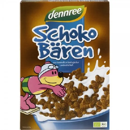 Cereale Ursuleti cu Ciocolata Eco, 250gr, Dennree