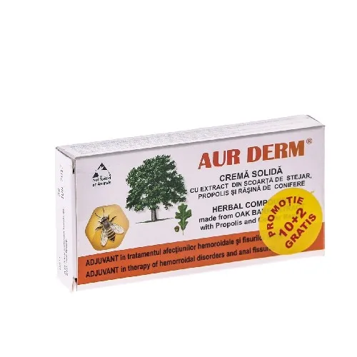 Supozitoare Aur Derm 10+2 Laur Med
