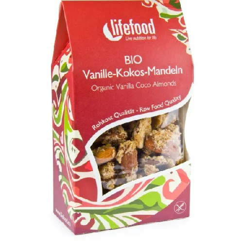 Migdale cu Cocos si Vanilie Raw Bio 90gr Lifefood