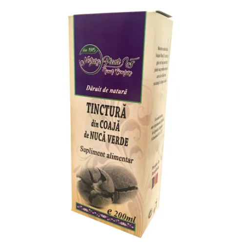 Tinctura Coaja Nuca Verde, 200ml, Natura Plant