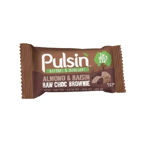 Baton Organic de Cacao, Migdale si Stafide 50gr Pulsin 