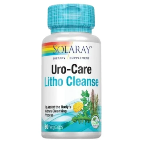 Uro Care Litho Cleanse, 60cps, Solaray