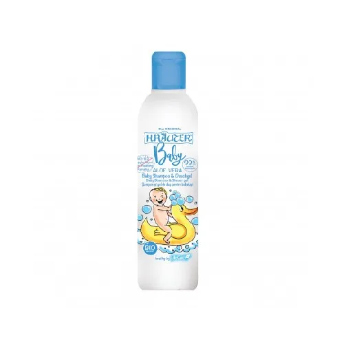 Sampon si Gel de Dus pt  Bebelusi cu Aloe Vera si Plant Bio 200m