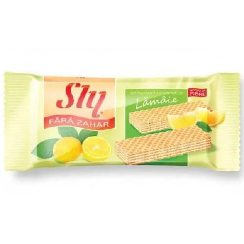 Napolitane cu Crema de Lamaie Bio 40gr Sly Nutritia