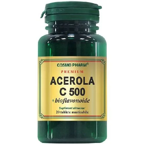 Acerola C 500mg  20tb, CosmoPharm