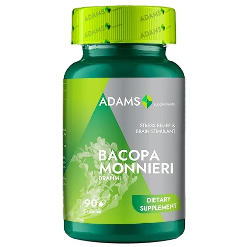 Bacopa Monieri 350mg, 90cps, Adams Supplements