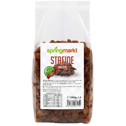 Stafide brune, 1kg, springmarkt