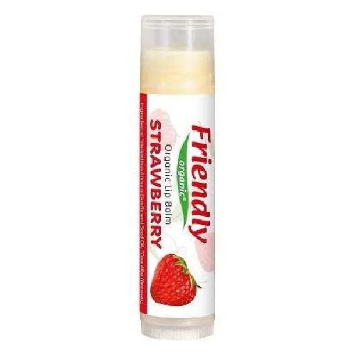 Balsam de Buze Organic cu aroma de Capsuni 4,25gr Friendly