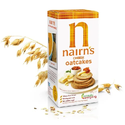 Painici (turtite) din Ovaz Integral cu Branza 200g Nairns
