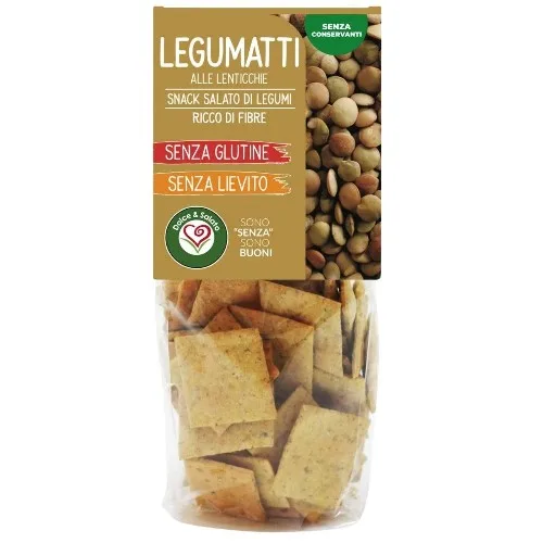 Snack (Cecioni) fara gluten cu Linte, Eco, 200g, Biscottificio Vaiani