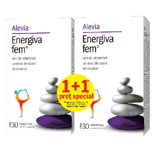 Energiva Fem 30cpr + 30cpr GRATIS, Alevia