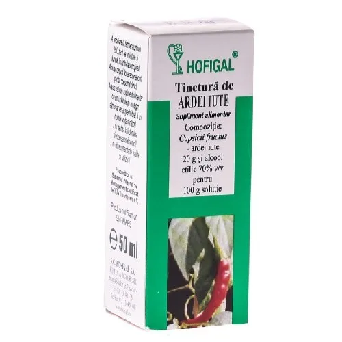 Tinctura Ardei Iute 50ml Hofigal