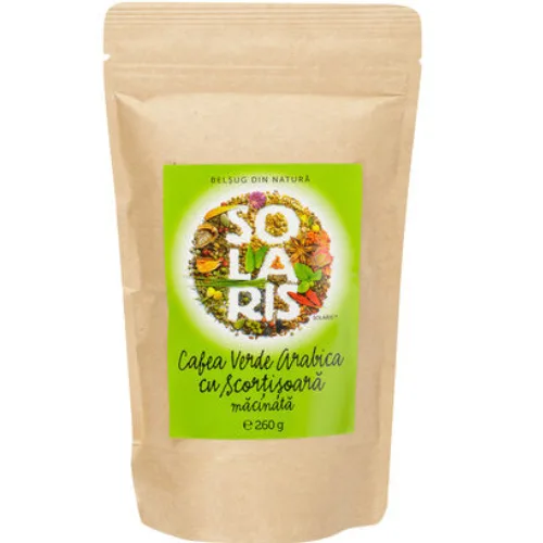 Cafea Verde Arabica Macinata Cu Scortisoara 260g, Solaris