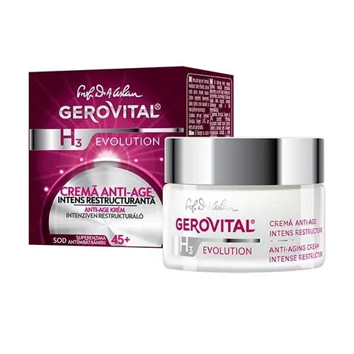 Gh3 Crema Anti Age Intens Restructuranta 45+ Grv 50ml,  Gerovita