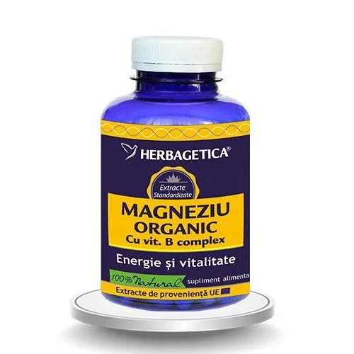 Magneziu Organic 120cps Herbagetica