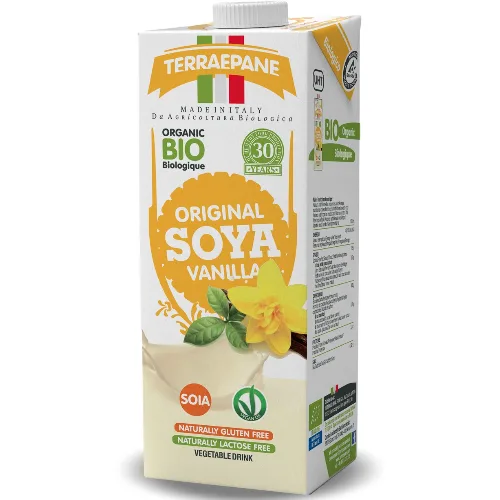 Bautura Vegetala din Soia Integrala si Vanilie Bio 1000ml Terra e Pane