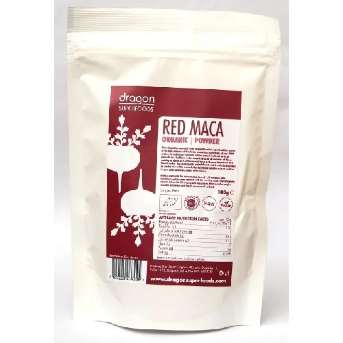 Maca Rosie Pudra Raw Bio 100gr Dragon Superfoods