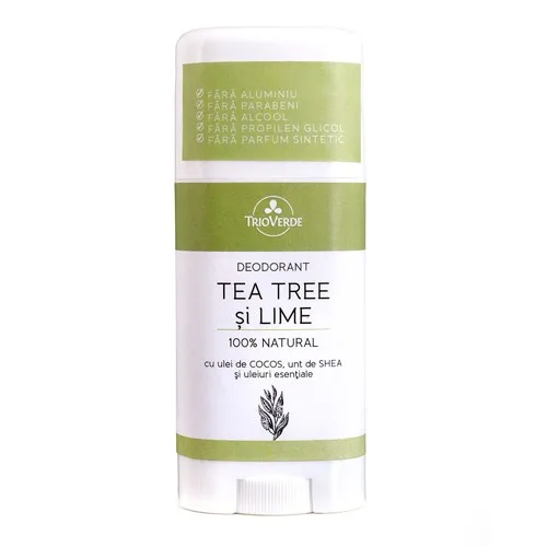 Deodorant cu Tea Tree si Lime 70gr Trio Verde