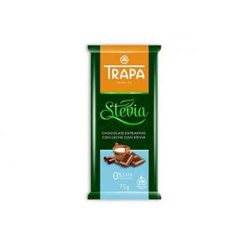 Ciocolata Lapte cu Stevie 75g Trapa 