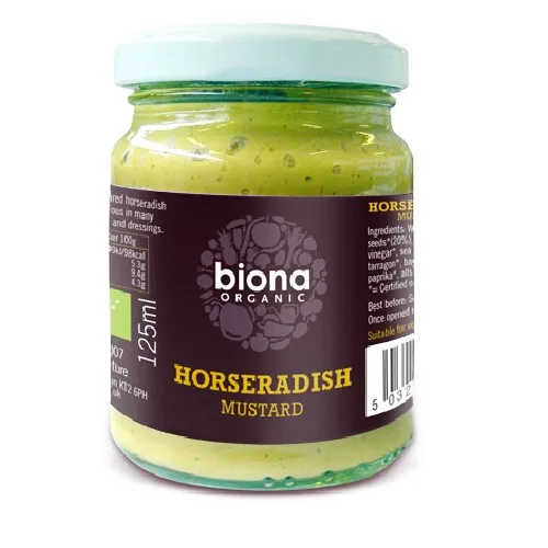 Mustar cu Hrean Bio 125gr Biona
