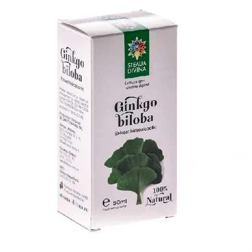 Tinctura Gingko Biloba 50ml Steaua Divina