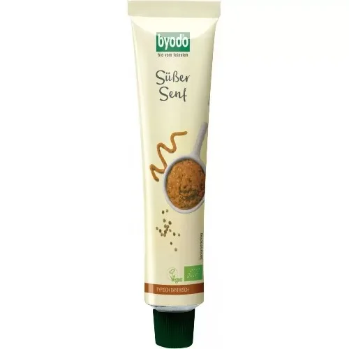Mustar dulce in tub, fara gluten, eco, 100ml, Byodo