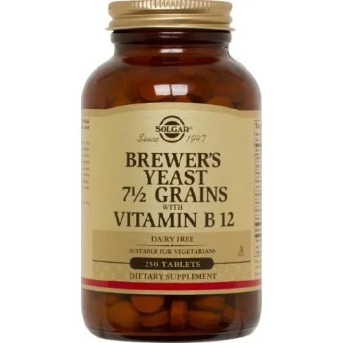 Brewer’s Yeast 500mg 250cpr  + Vit B12 (Drojdie de Bere) Solga