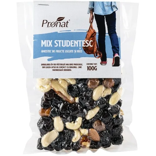 Amestec de Nuci Mix Student, 100gr, Pronat