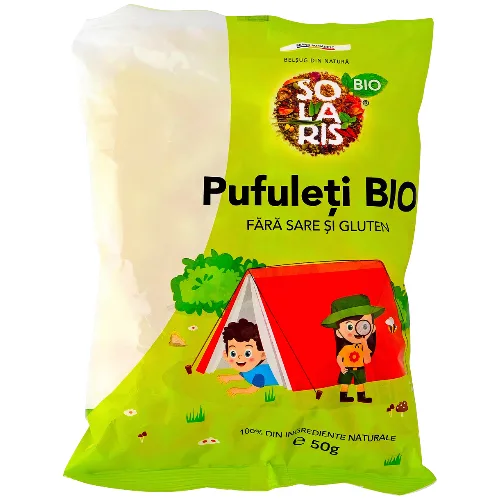 Pufuleti, fara sare, fara gluten, 50g, Solaris