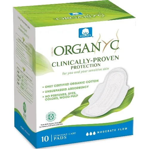 Absorbante Intime Bumbac Zi, 10buc, Organyc