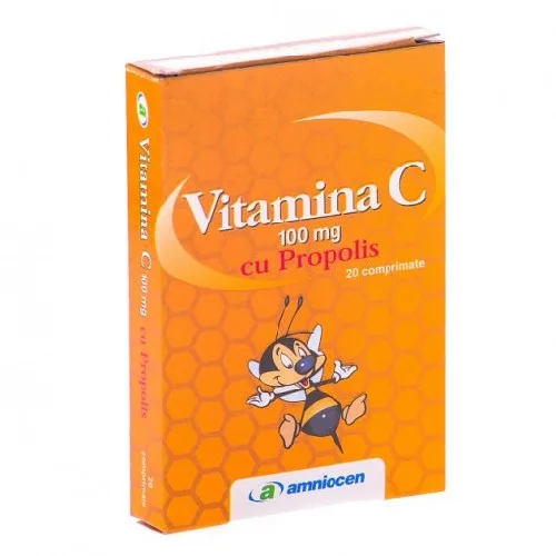 Vitamina C Propolis 20 cpr Amniocen