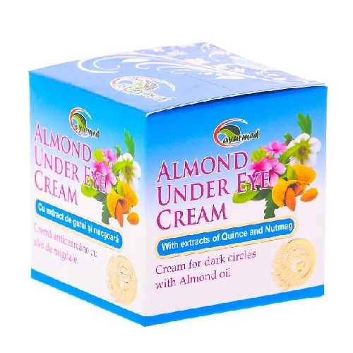 Crema Anticearcane cu Ulei de Migdale 50ml Ayurmed