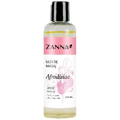  Ulei de masaj Afrodisiac cu Ylang-Ylang si Santal, 200ml, Zanna