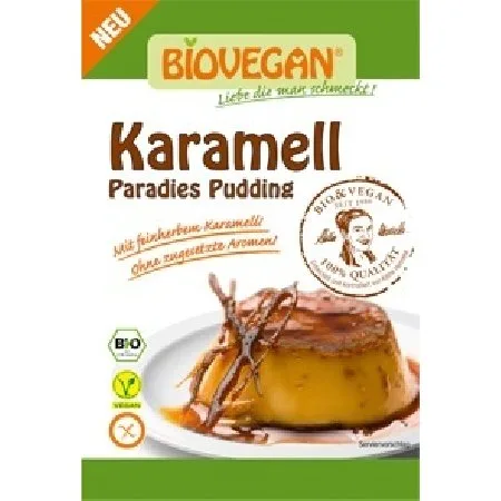 Pudra Budinca Caramel Fara Gluten Eco 49gr Biovegan
