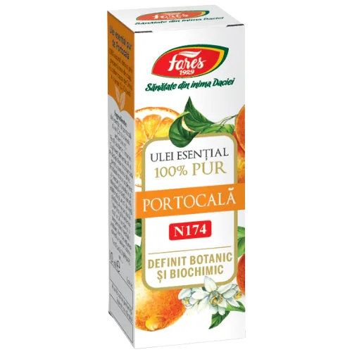 Ulei Esential Portocala 100% Pure 10ml Fares