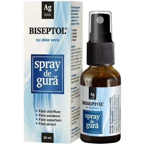 Biseptol Spray De Gura Aloe Vera 20ml Dacia Plant
